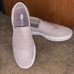 Cute beige slip on shoes